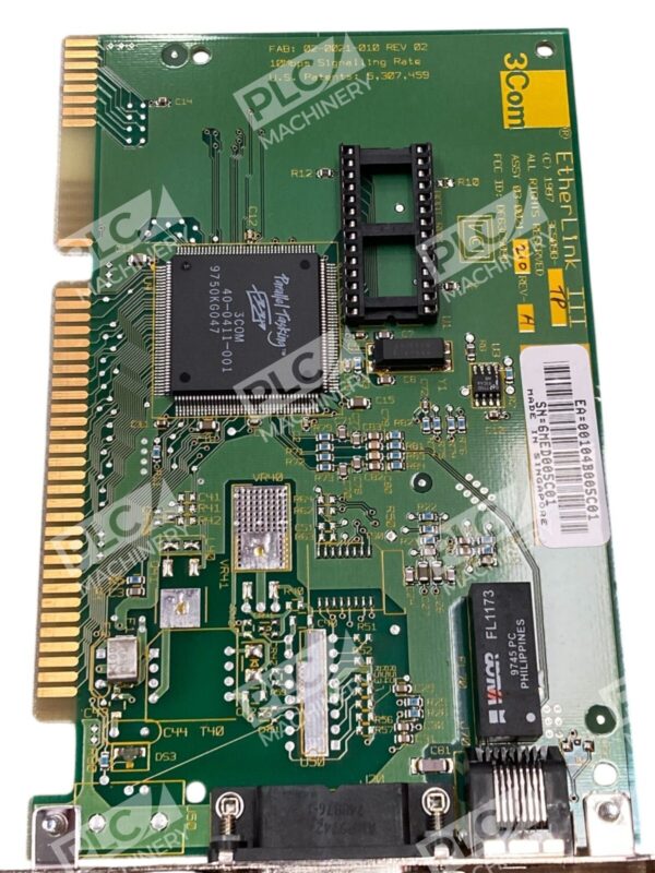 3Com 02-0021-010 Rev02 3C509B-TP EtherLink III Network Adapter 03-0021-210 Rev A - Image 2