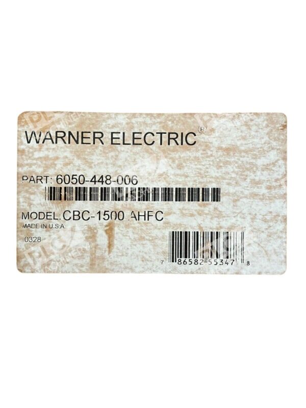 Warner Electric CBC-1500 AHFC Clutch Brake Control System 6050-448-006 - Image 2