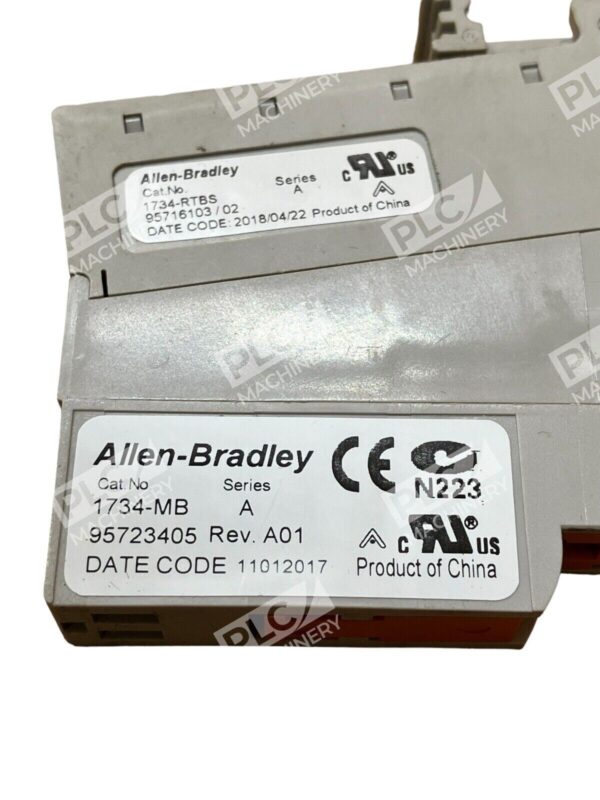 Allen Bradley 1734-MB /A Mounting Base w/ 1734-RTBS /A Terminal Block (lot of 2) - Image 3