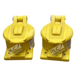 Hubbell Cover HBL77CM74WO Yellow Plastic Cover Plate P-5259 (lot of 2)