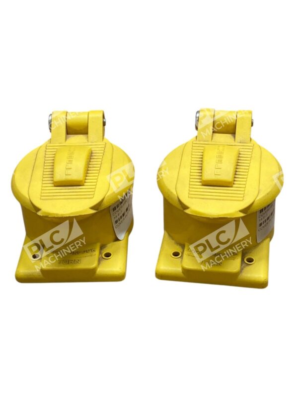 Hubbell Cover HBL77CM74WO Yellow Plastic Cover Plate P-5259 (lot of 2)