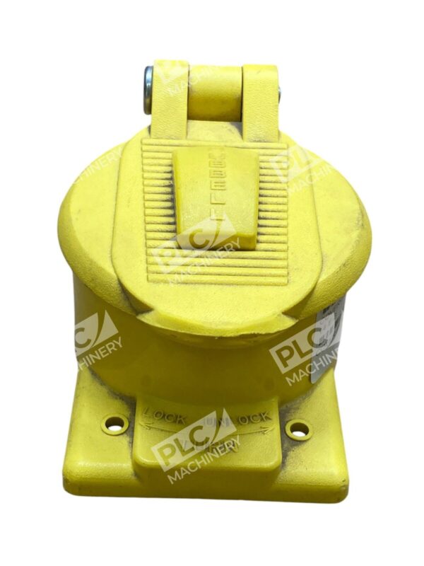 Hubbell Cover HBL77CM74WO Yellow Plastic Cover Plate P-5259 (lot of 2) - Image 2