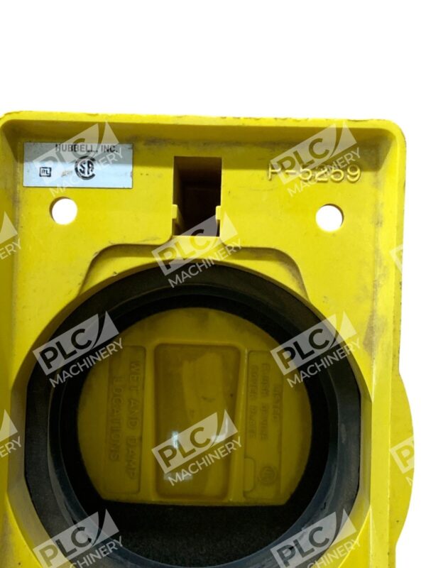 Hubbell Cover HBL77CM74WO Yellow Plastic Cover Plate P-5259 (lot of 2) - Image 5