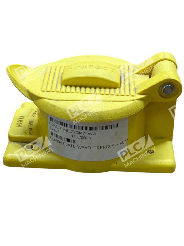 Hubbell Cover HBL77CM74WO Yellow Plastic Cover Plate P-5259 (lot of 2) - Image 6