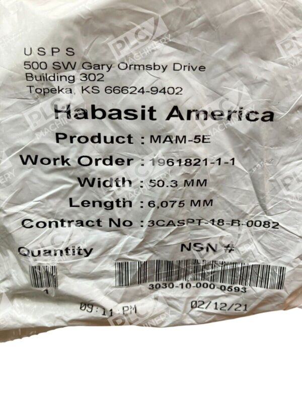 Habasit America MAM-5E Conveyor Belt 50.3mmx6075mm (lot of 4) - Image 3