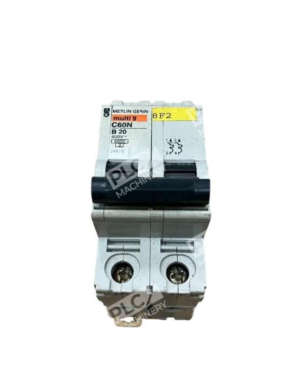 Merlin Gerin Multi9 8F2 2 Pole 20A Circuit Breaker C60N-B20