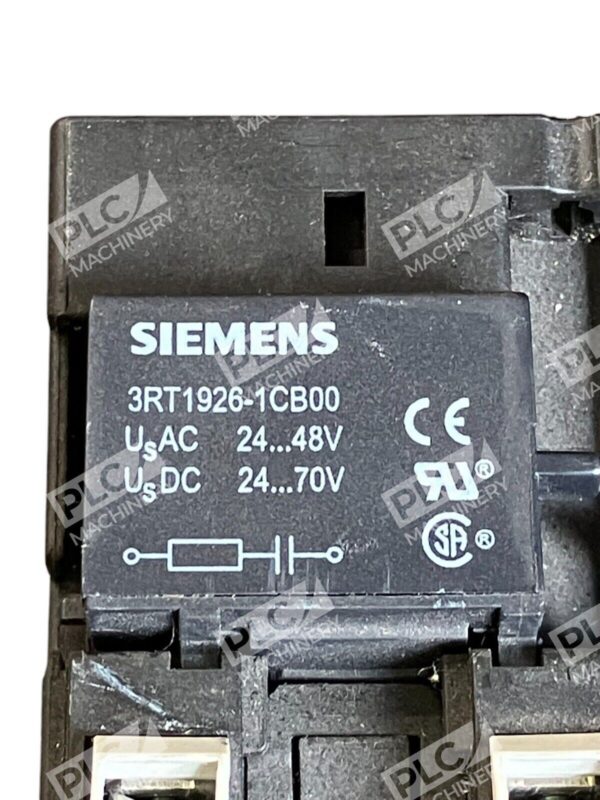 Siemens Contactor 3RT1025-1B..0 w/ 3RT1926-1CB00 - Image 2