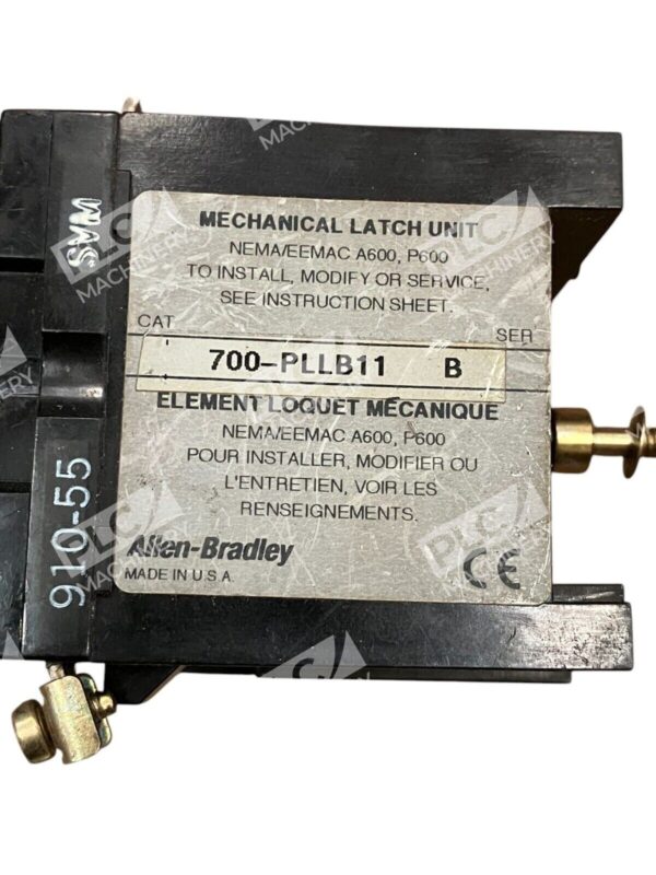 Allen Bradley Type PL Bulletin 700 Mechanical Latch Unit 700-PLLB11 /B - Image 2