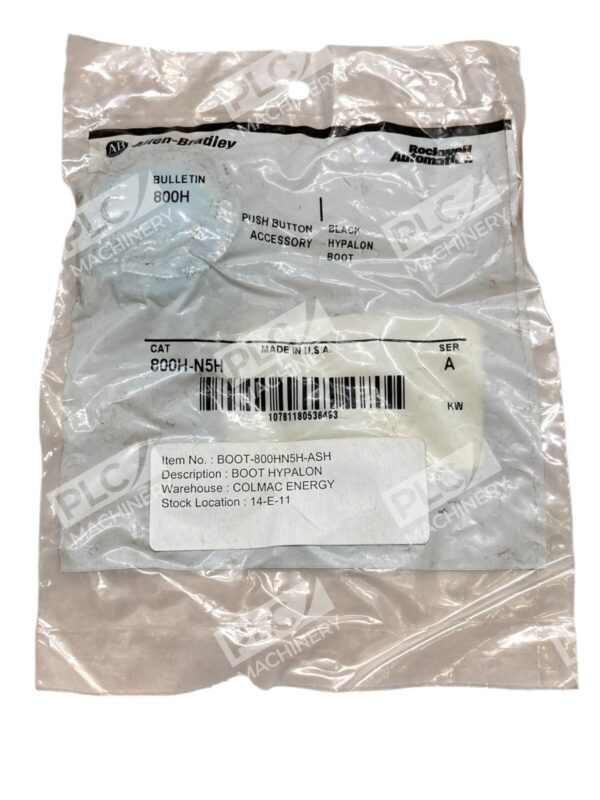 Allen Bradley AB Black Hypalon Boot Push Button Accessory 800H-N5H /A