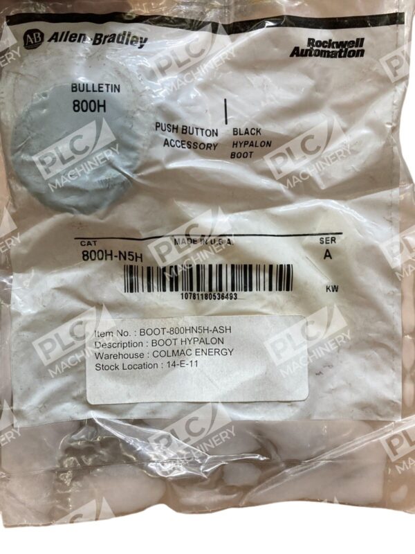 Allen Bradley AB Black Hypalon Boot Push Button Accessory 800H-N5H /A - Image 2