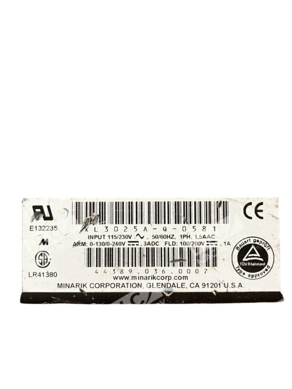 Minarik Corporation XL3025A-Q-0581 Speed Control Drive - Image 2