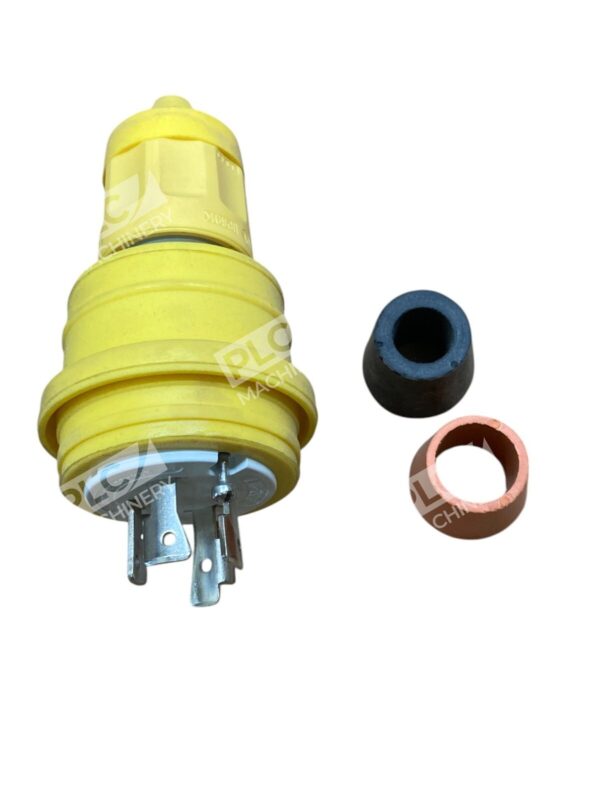 Woodhead Daniel LP 1301470029 20A 3 Phase 480V Yellow Watertite Plug 26W76 - Image 4