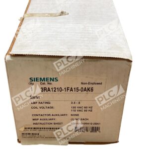 Siemens Non-Enclosed 3.5-5A Starter 3RA1210-1FA15-0AK6