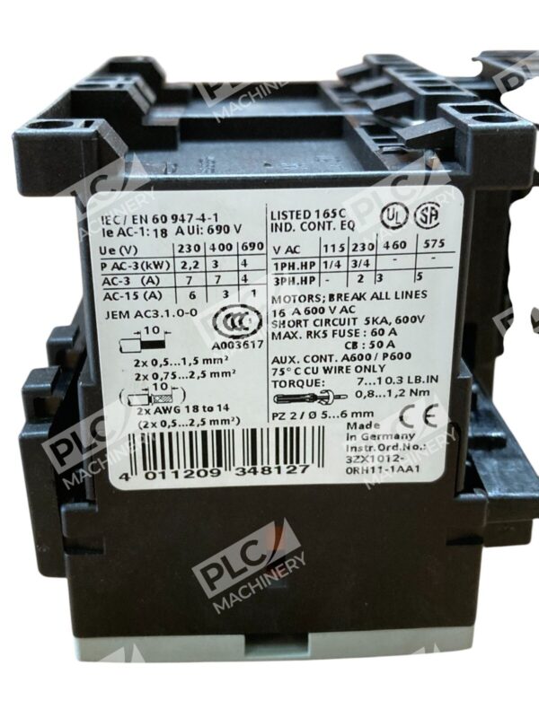Siemens Non-Enclosed 3.5-5A Starter 3RA1210-1FA15-0AK6 - Image 9