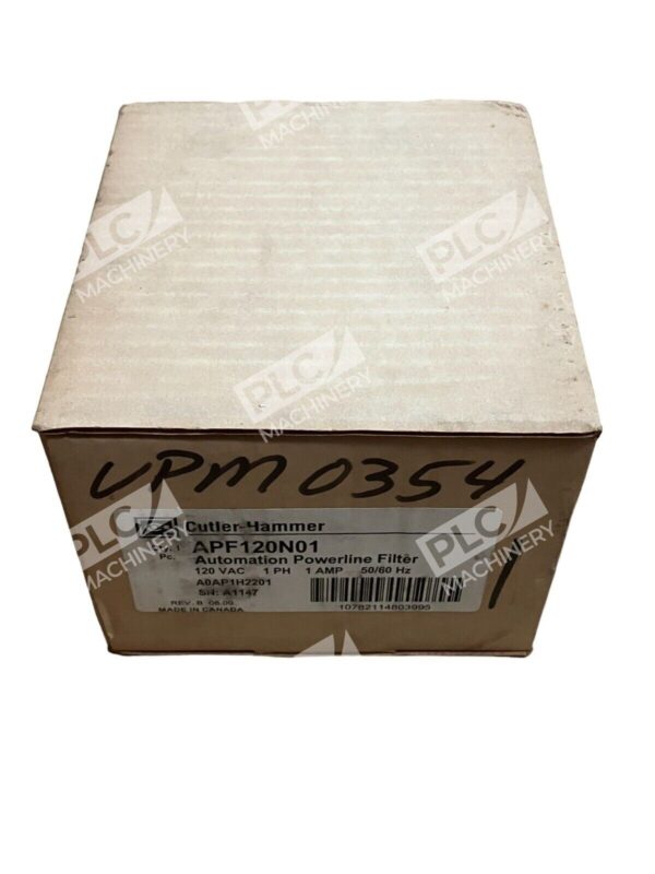 Cutler Hammer APF120N01 Automation Powerline Filter 120VAC 1PH 1A 50/60Hz