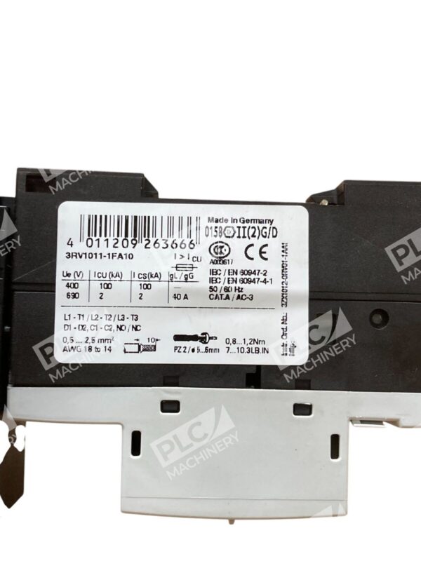 Siemens Non-Enclosed 3.5-5A Starter 3RA1210-1FA15-0AK6 - Image 10