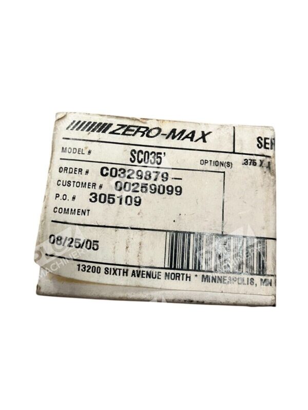 Zero-Max Servoclass Coupling SC035'