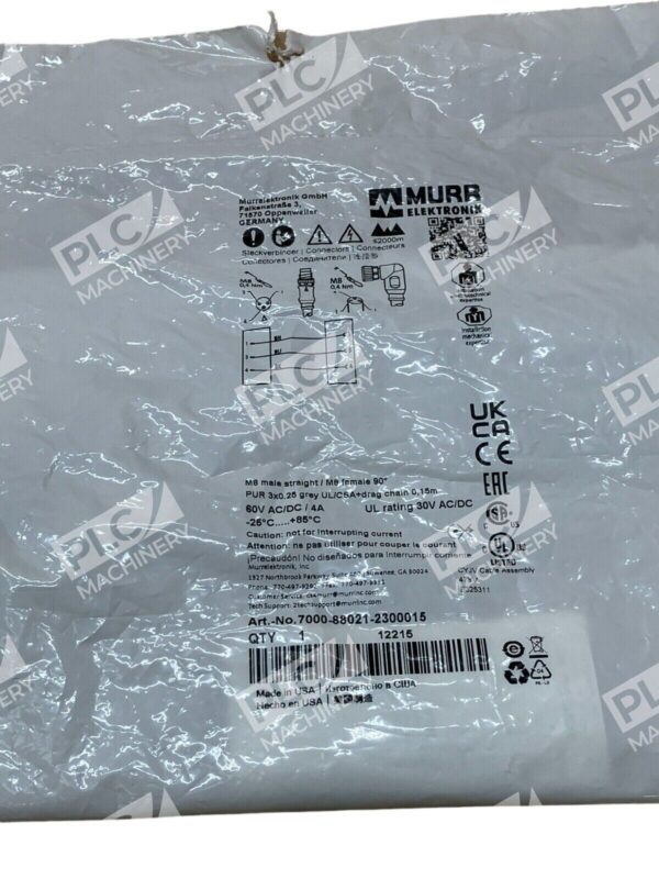 Murr Elektronik 7000-88021-2300015 M8 Male Straight / M8 Female 90 Cable