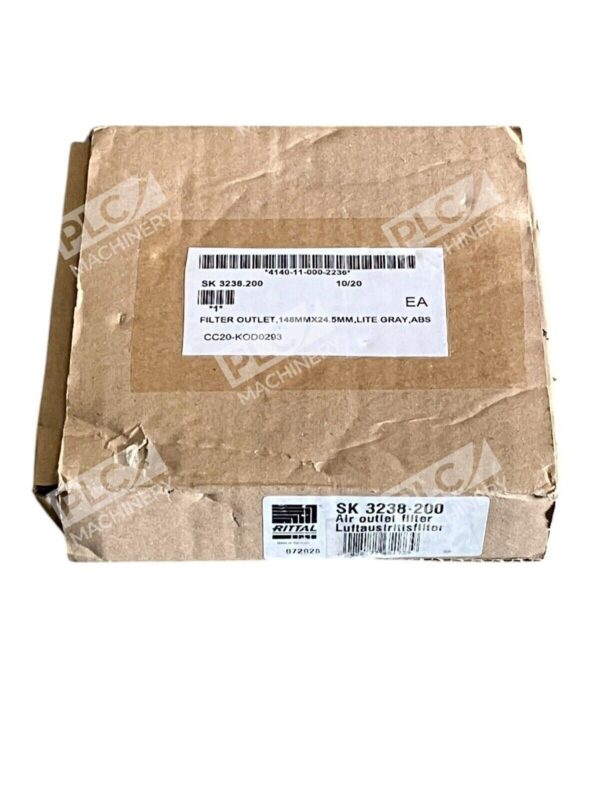 Rittal RAL7035 148.5x148.5x24mm Outlet Filter SK3238-200