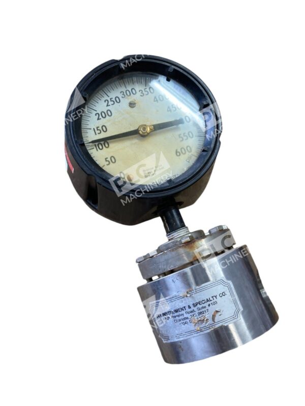 Ashcroft Duragauge 600PSI w/ Instrument & Specialty Type 107 316 SS