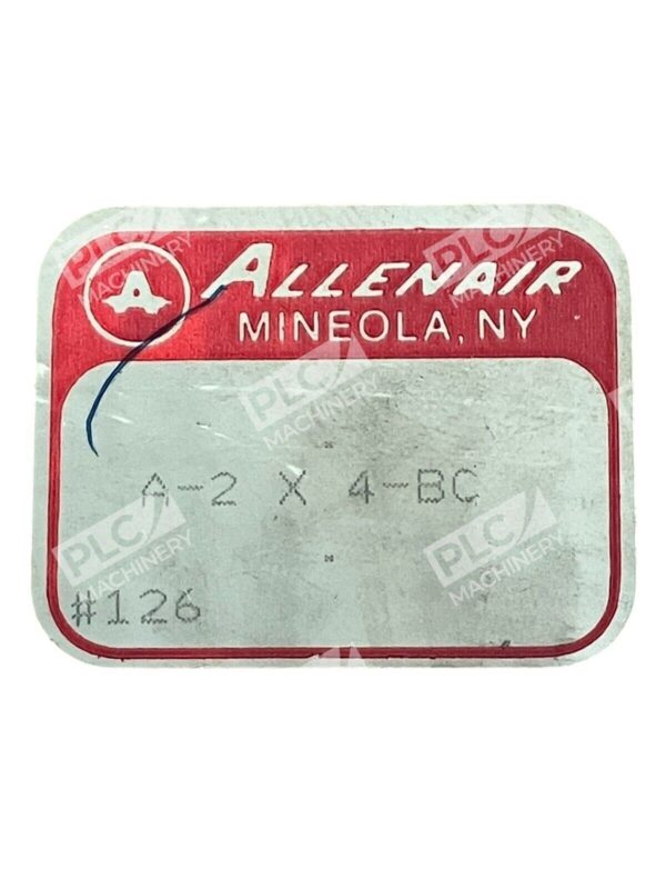 Allenair Double Acting 2" Stroke 4" Bore Standard Cylinder A-2x4-BC - Image 2