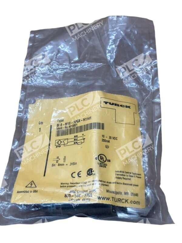 Turck BI8-M18-RP6X-H1141 Inductive Proximity Sensor