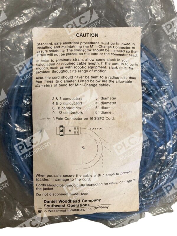 Woodhead Brad Harrison Quick Disconnect Cable 41240 - Image 3