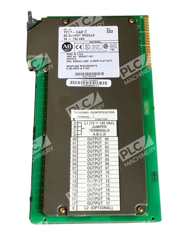 Allen Bradley AC Output Module 10-138VAC 1771-OAD /C
