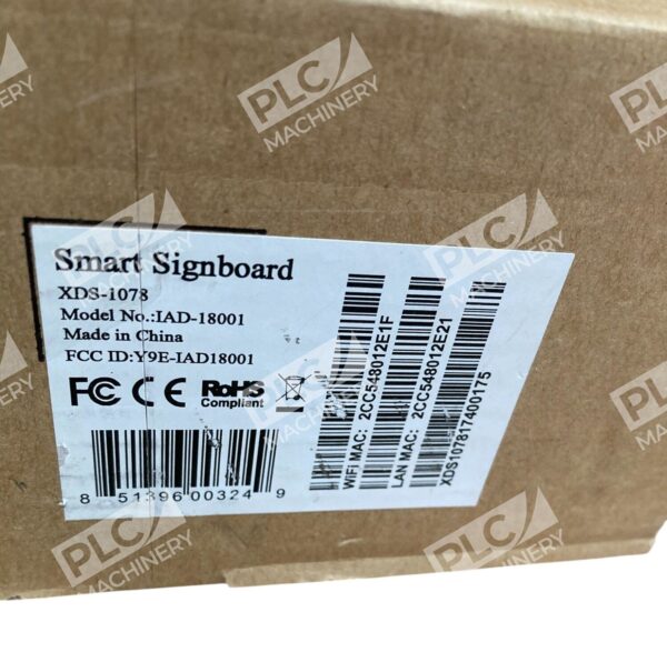 Smart Signboard IAD-18001 LCD Flat Panel Display XDS-1078 - Image 2