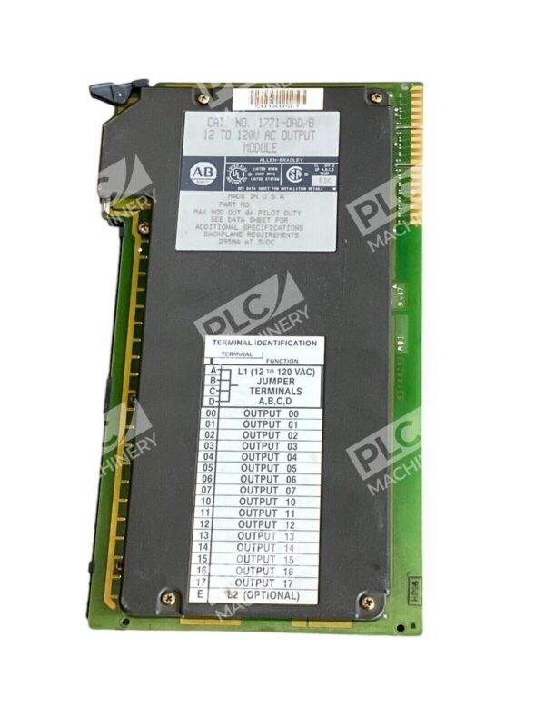 Allen Bradley 12 To 120V AC Output Module 1771-OAD /B