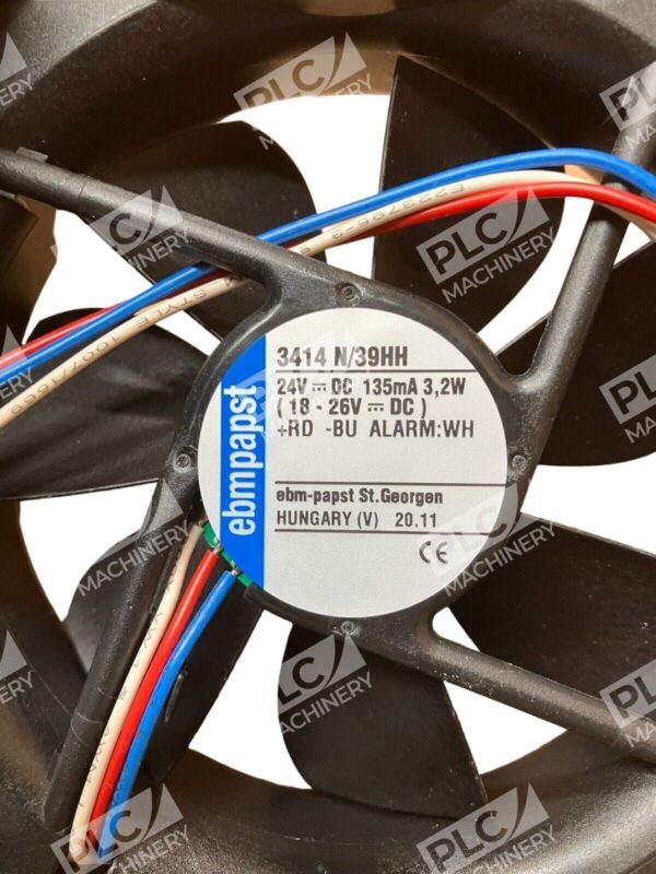 Ebmpapst 3414 N/39HH 24VDC 135mA Fan - Image 2