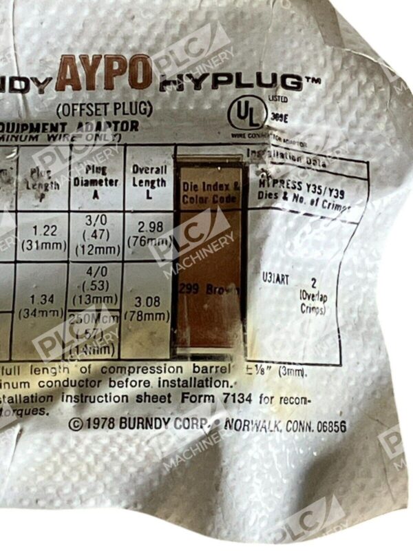 Burndy Hyplug AYP0250 AYP0300 AYP0350 Offset Plug AYP0 (lot of 2) - Image 4