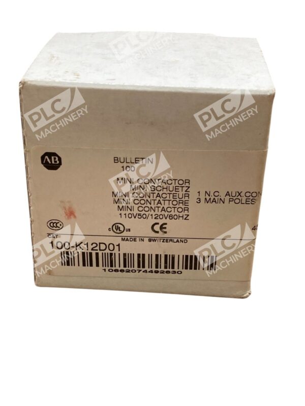 Allen Bradley AB 3 Pole Bulletin 100 Mini Contactor 100-K12D01
