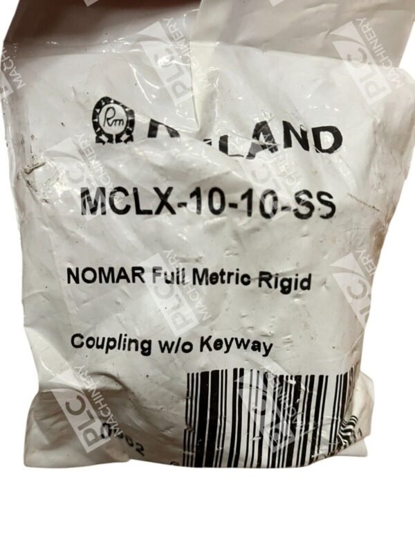 Ruland NOMAR Full Metric Rigid Coupling w/o Keyway MCLX-10-10-SS - Image 2