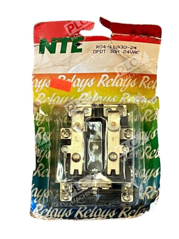 NTE 24VAC 30A DPDT Heavy Duty Relay R04-11A30-24