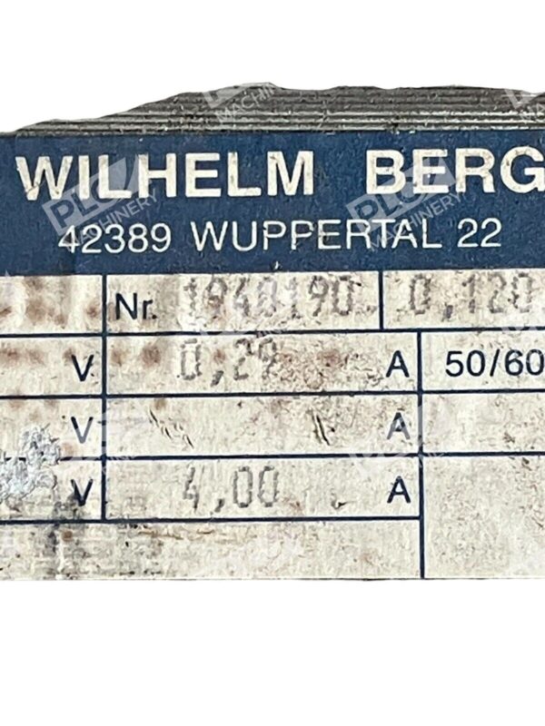 Wilhelm Berg WBW 1940190 Transformer ET06 - Image 4
