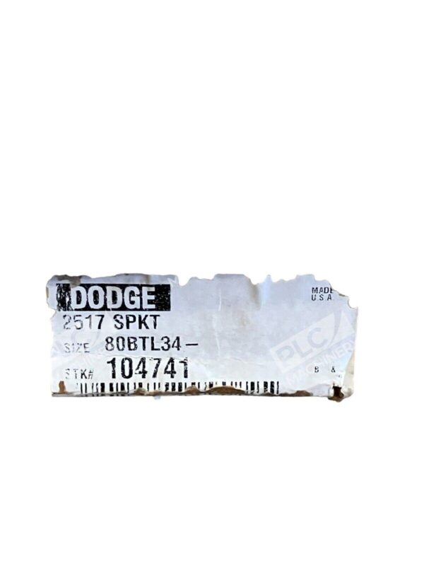 Dodge 104741 Sprocket 80BTL34 2517 - Image 2