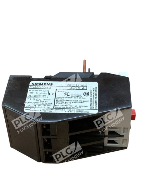 Siemens 3UA5000-1G 4-6.3A Overload Relay 3UA50 00-1G - Image 7