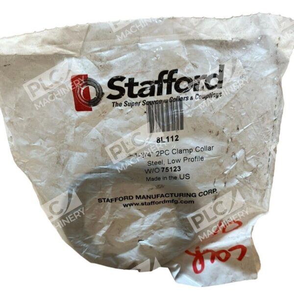 Stafford 8L112 1-3/4" Steel Low Profile 2PC Clamp Collar - Image 2