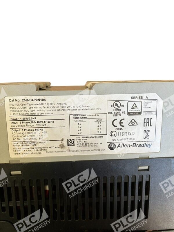 Allen Bradley Powerflex Control Module 25B-D4PN104 /A - Image 2