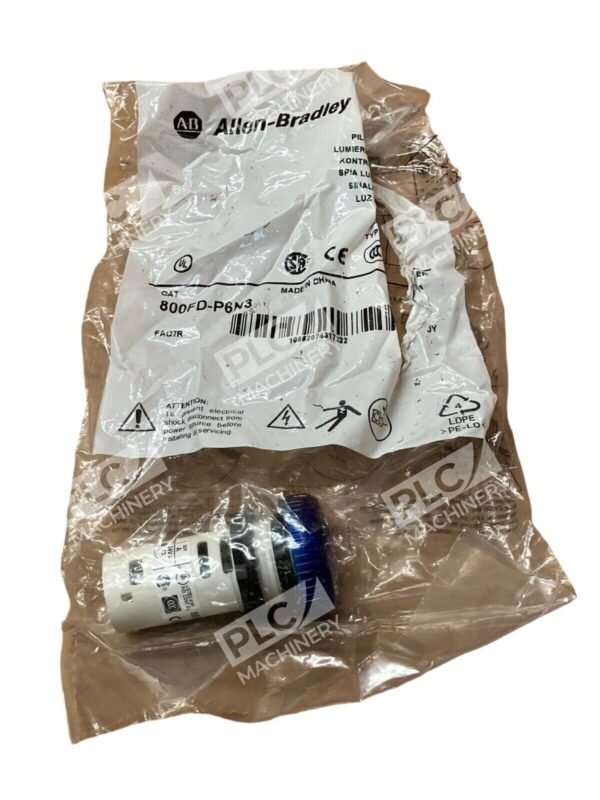 Allen Bradley 800FD-P6N3 /A Pilot Light Blue (lot of 2)