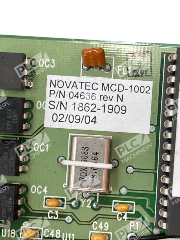 Novatec 04636 Rev N Dryer Circuit Board MCD-1002 - Image 3