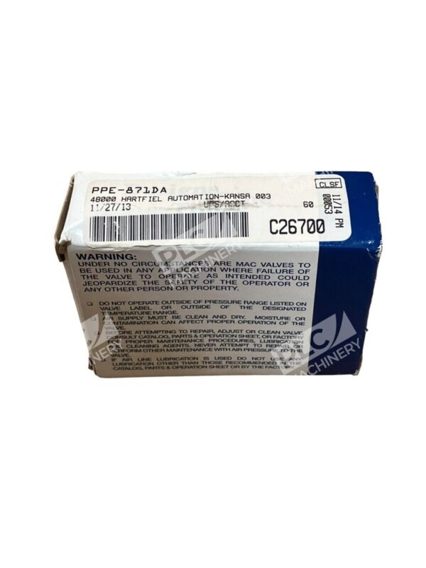 MAC PPE-871DA 1/8" NPT Port Pilot Valve - Image 2