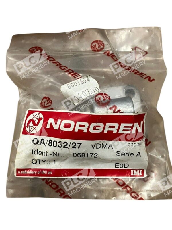 Norgren 068172 VDMA Series A 32mm ISO/VDMA Rear Eye Cylinders QA/8032/27