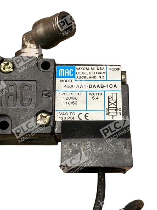 MAC 6.4W Solenoid Valve 45A-AA1-DAAB-1CA - Image 2