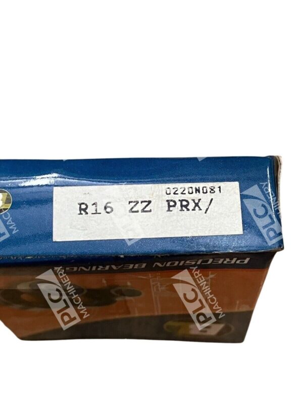 BL Precision Bearings Single Row Deep Groove Ball Bearing R16-ZZ-PRX - Image 2