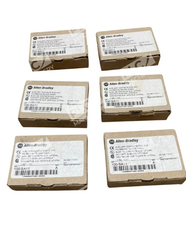 Lot of 6 Allen-Bradley 100-SA11 Auxiliary Contact Block 1NO 1NC A Sereas