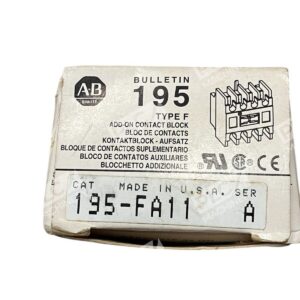 Allen Bradley Type F Bulletin 195 Add-On Contact Block 195-FA11 /A