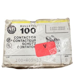 Allen-Bradley 100-A09ND3 Contactor 9A 110-120VAC 3-Pole DIN Rail Non-Reversing