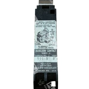 Allen Bradley NEMA Size 0-5 Mountable Auxiliary Contact Block 595-B /B